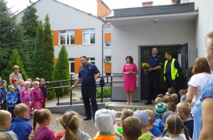 Gościmy Policjantów w naszym przedszkolu