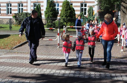 Bądź bezpieczny- wizyta policjantów z Komendy Miejskiej w Libiążu.